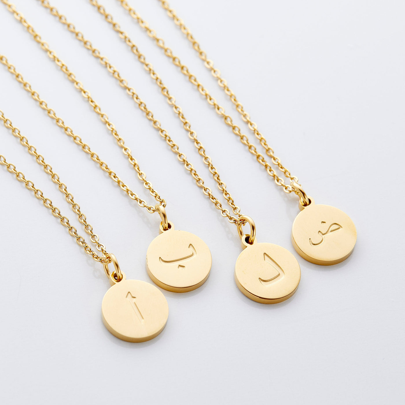 Collier pendentif lettre initiales