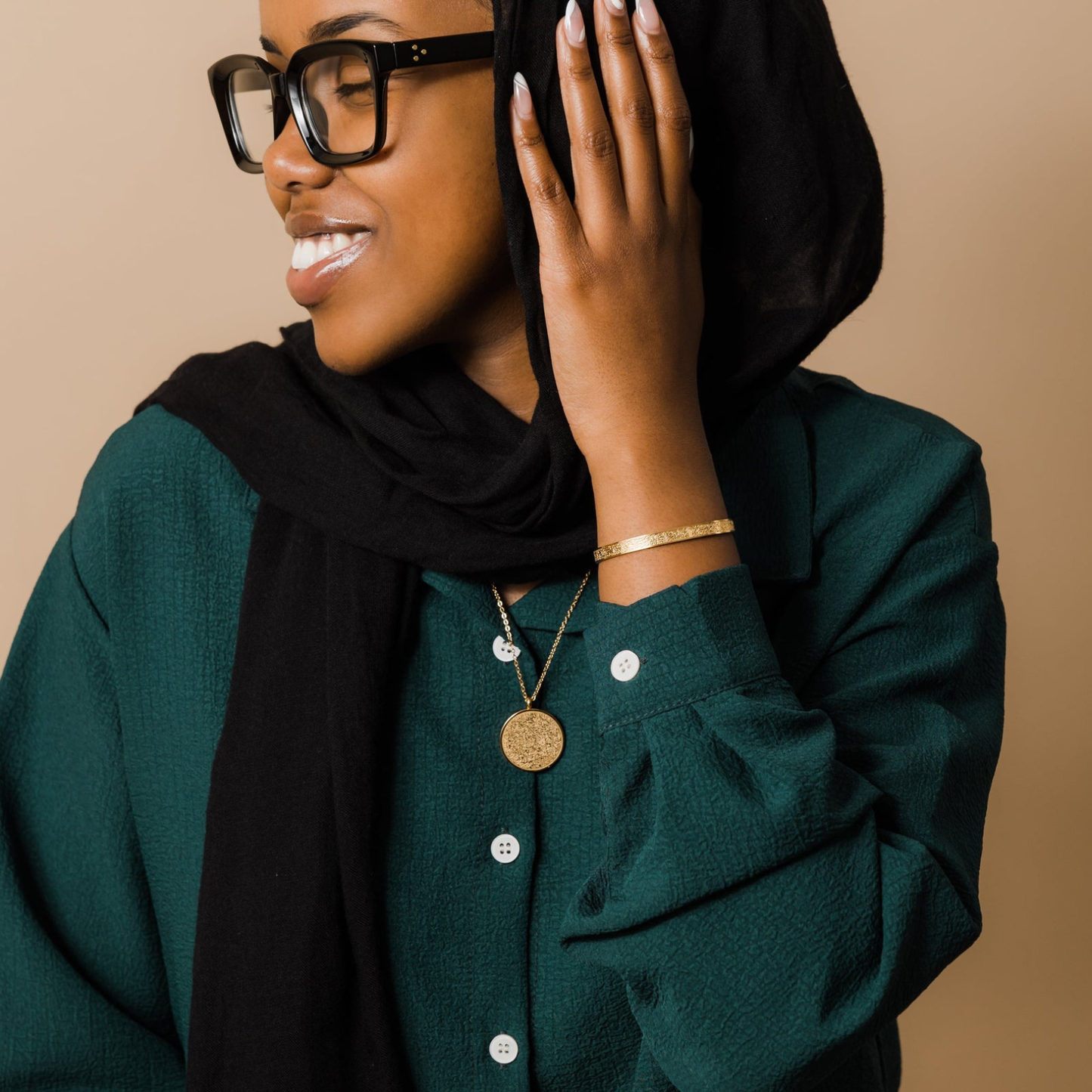 Parure Bracelet & medaillon Ayat al Kursi