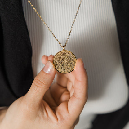 Collier Medaillon Ayat-Al-Kursi