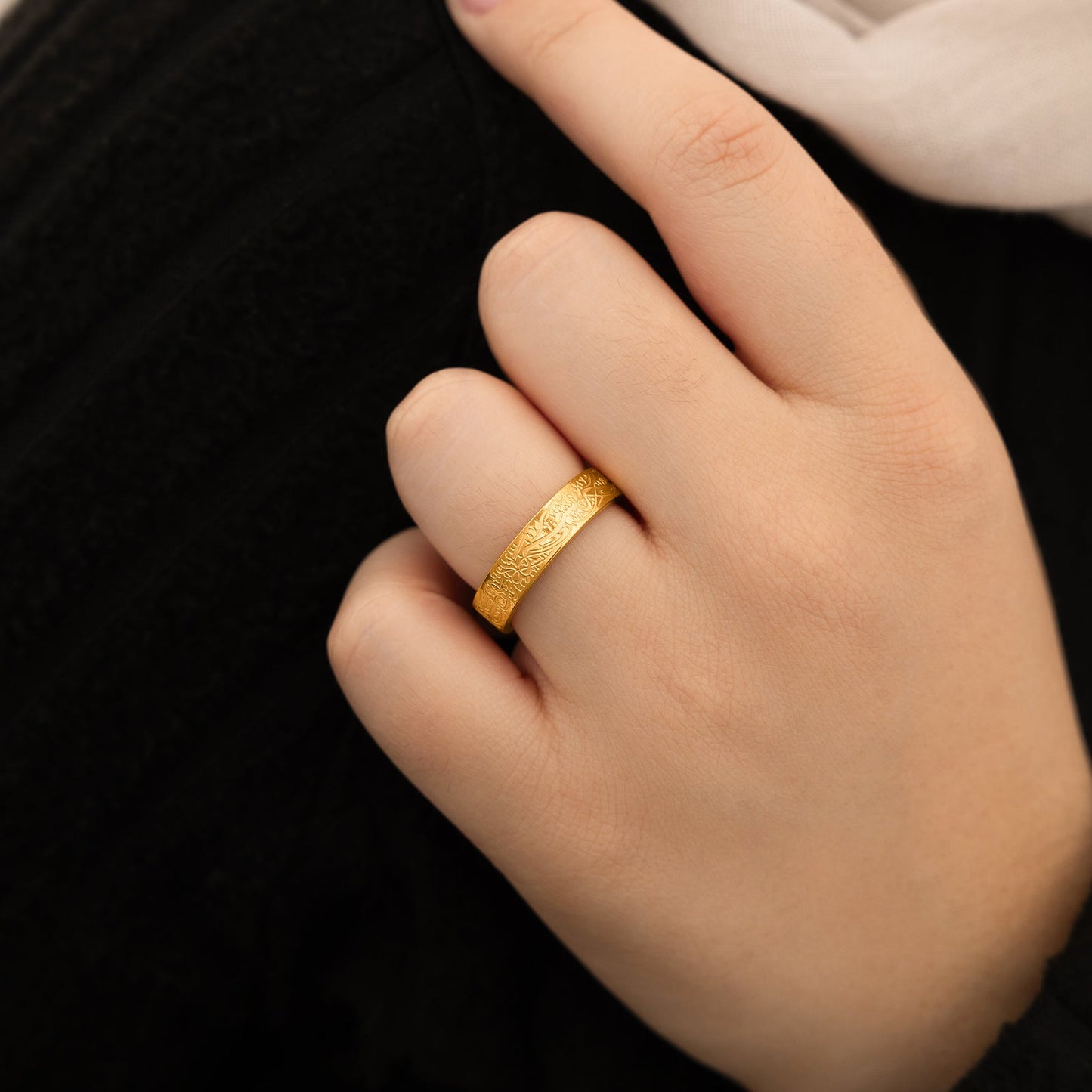 Bague "Avec la difficulté vient la facilité"