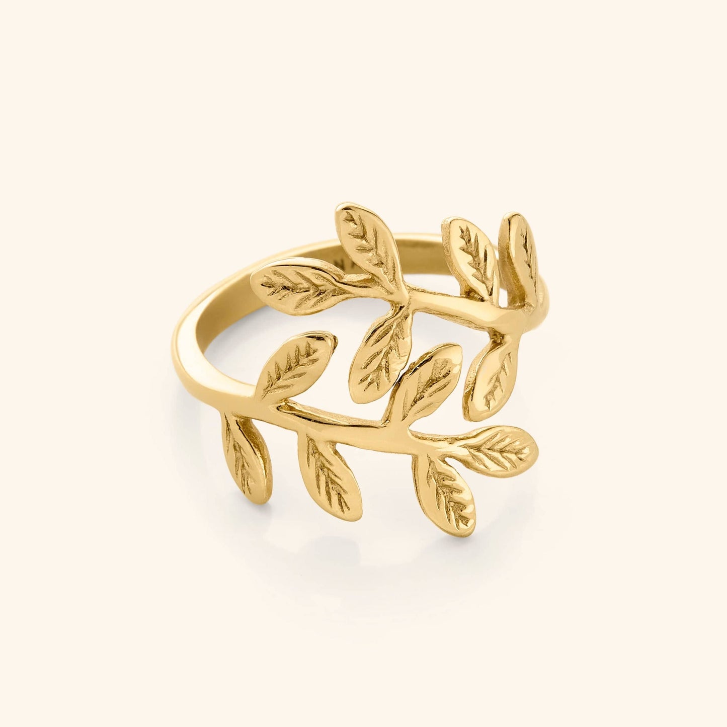 Bague feuilles d'olivier