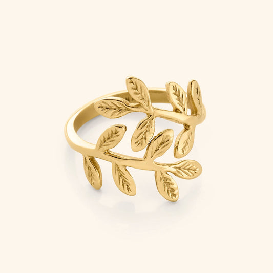 Bague feuilles d'olivier