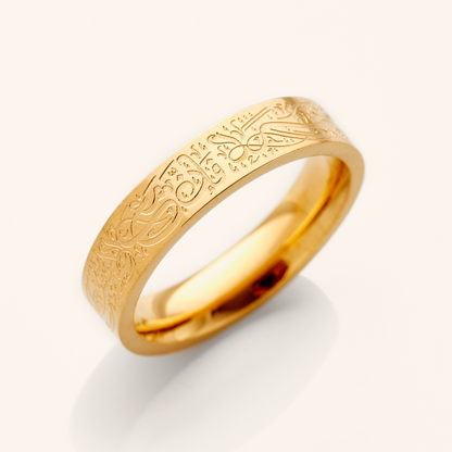 Bague "Avec la difficulté vient la facilité"