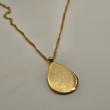 Collier Ayat-al-kursi Goutte