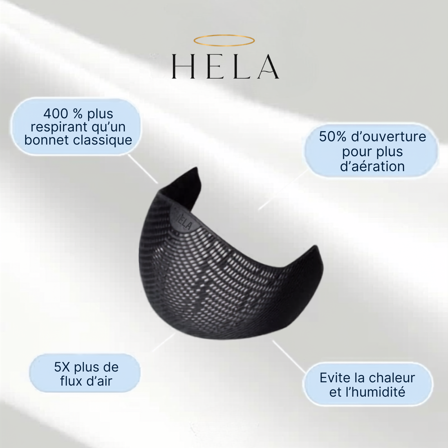 Sous hijab antidérapant et respirant Hela