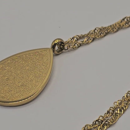 Collier Ayat-al-kursi Goutte